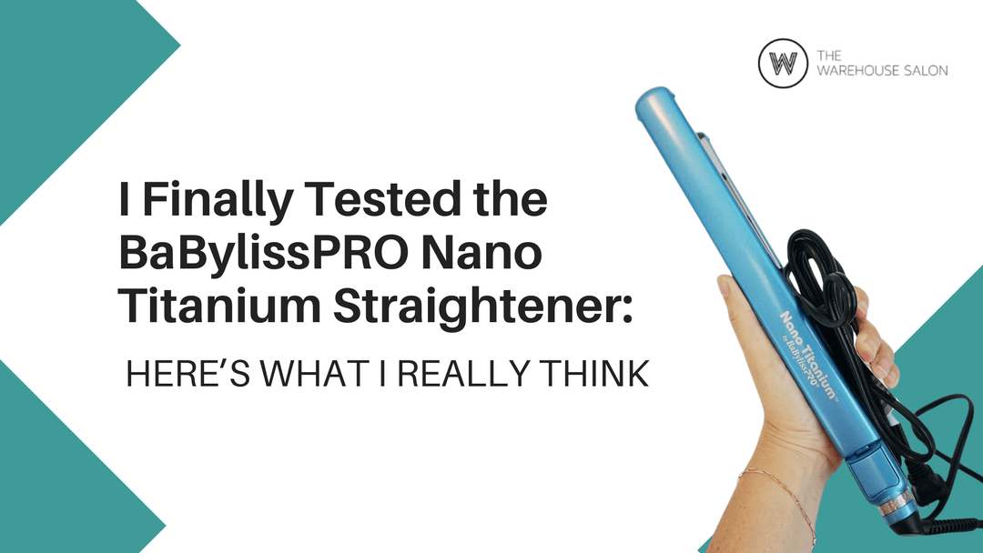 BaBylissPRO Nano Titanium flat iron for sleek, frizz-free hair