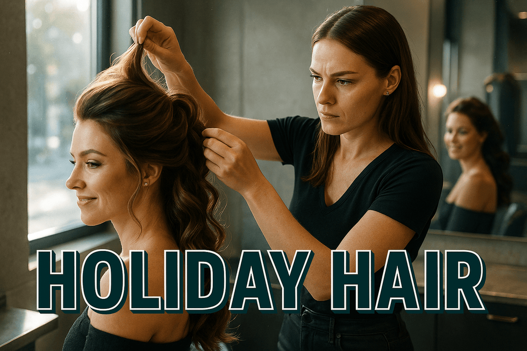 Holiday hair styling in Fairfield that lasts all night