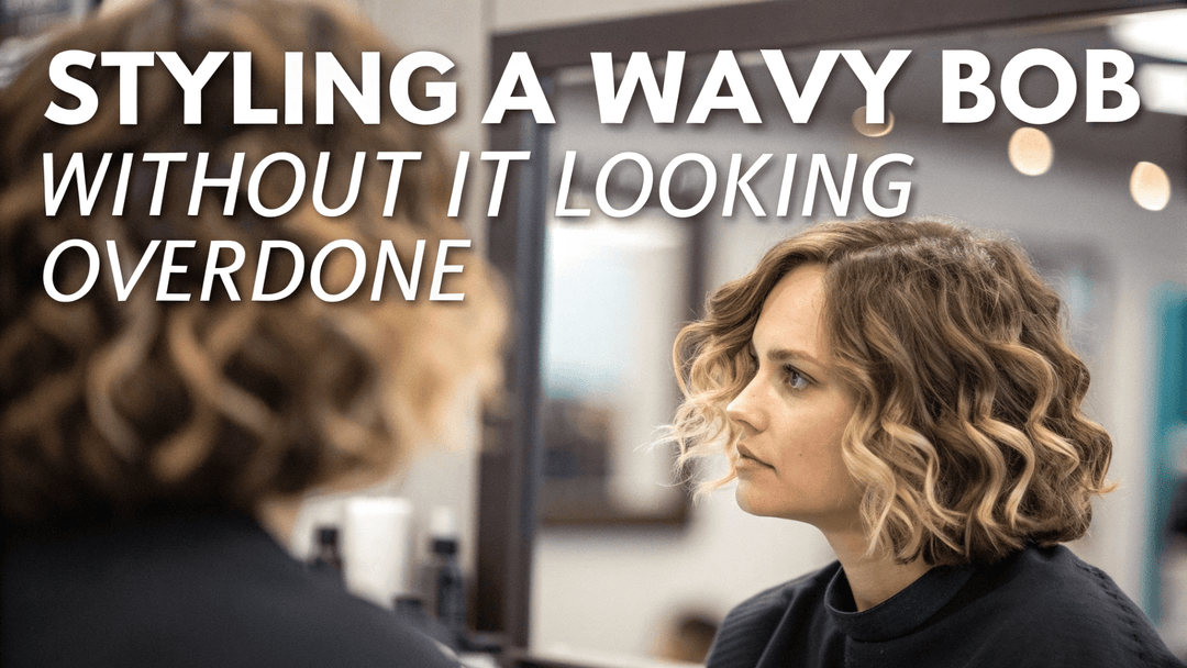 how to style a textured wavy bob