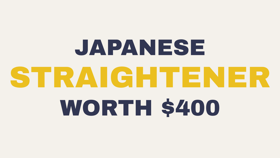 Japanese hair straightener pricing guide at The Warehouse Salon, DeLand FL.