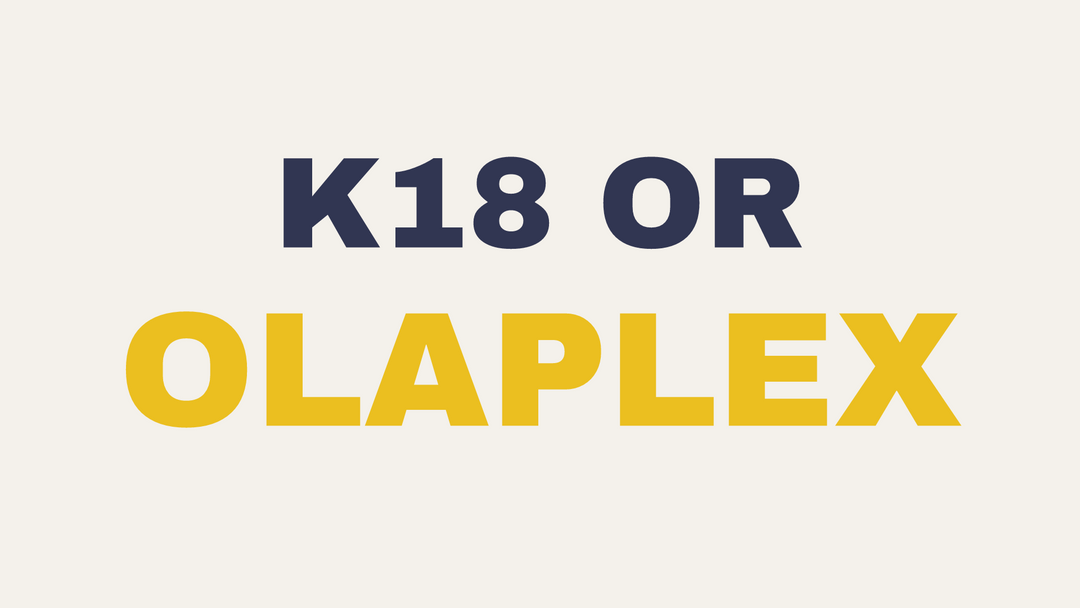 K18 vs Olaplex bond builder comparison at The Warehouse Salon, DeLand FL.
