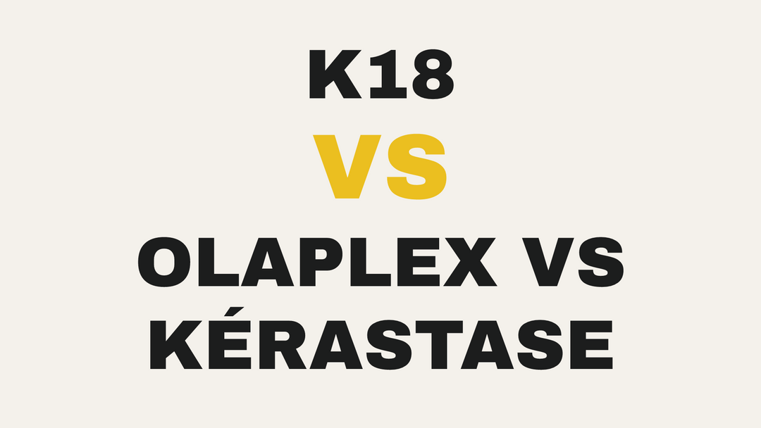 K18 vs. Olaplex vs. Kérastase bond builders comparison at The Warehouse Salon, Fairfield NJ.