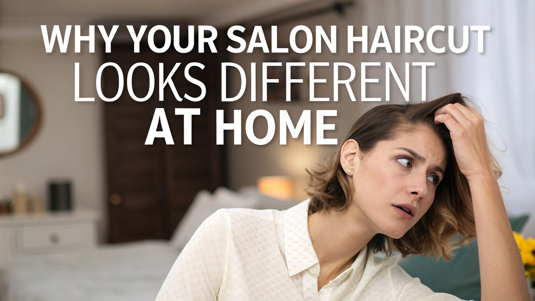 hy hair looks different at home than the salon