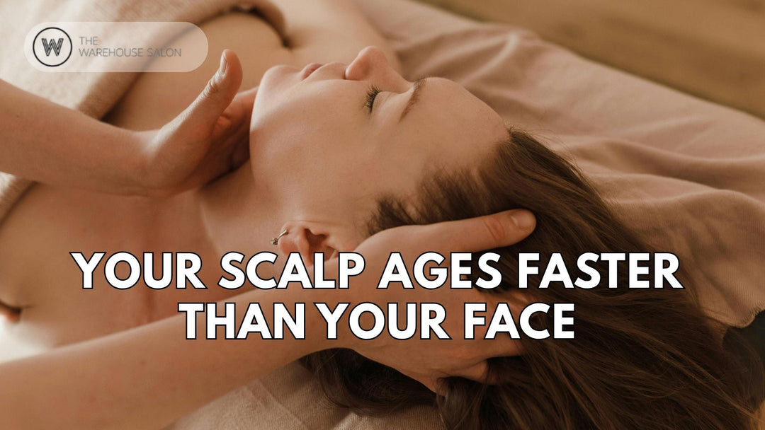 Close-up of healthy hair with focus on scalp care and hydration.