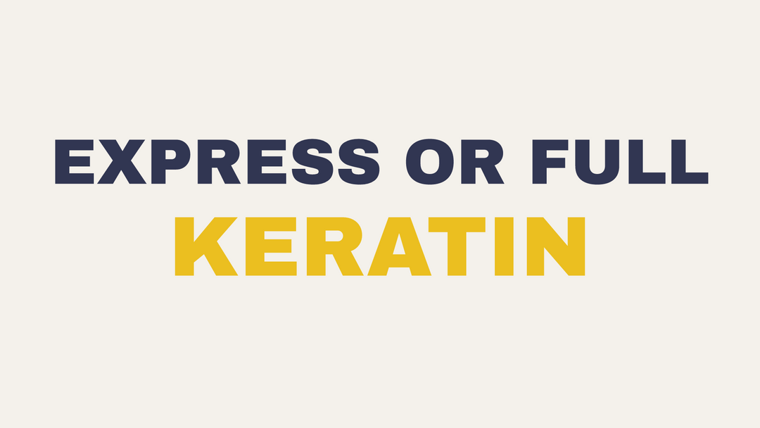 Express vs full keratin treatments at The Warehouse Salon, DeLand FL.