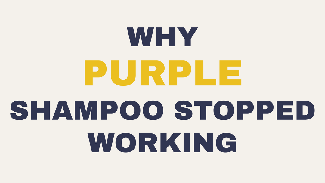 Purple shampoo troubleshooting and color selection guide at The Warehouse Salon, DeLand FL.