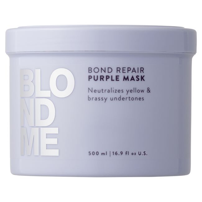 Schwarzkopf BLONDME Bond Repair Purple Mask 6.7 oz by Schwarzkopf - Professional Hair Care
