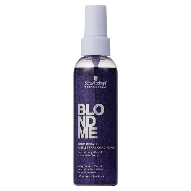 Schwarzkopf BlondMe Bond Repair Purple Spray Conditioner 5oz by Schwarzkopf - Professional Hair Care