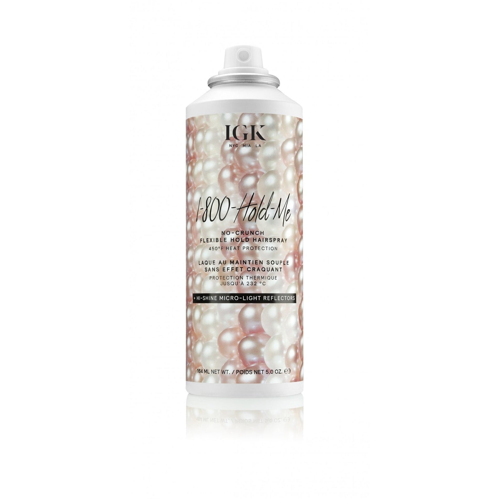 IGK 1-800-HOLD-ME No-Crunch Flexible Hold Hairspray 5oz by IGK Hair - Professional Hair Care