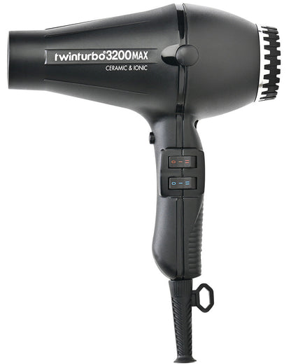 Turbo Power Twin Turbo 3200MAX Hair Dryer - Black