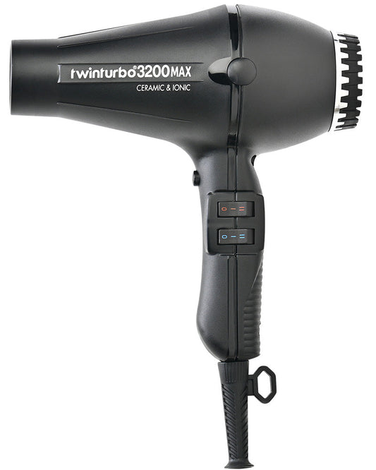 Turbo Power Twin Turbo 3200MAX Hair Dryer - Black