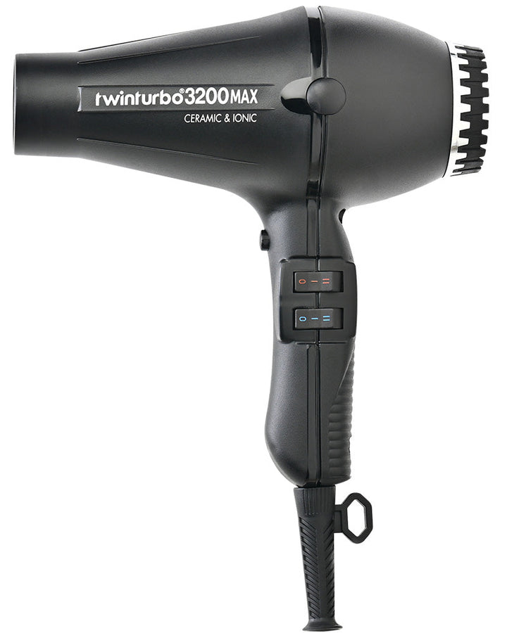 Turbo Power Twin Turbo 3200MAX Hair Dryer - Black