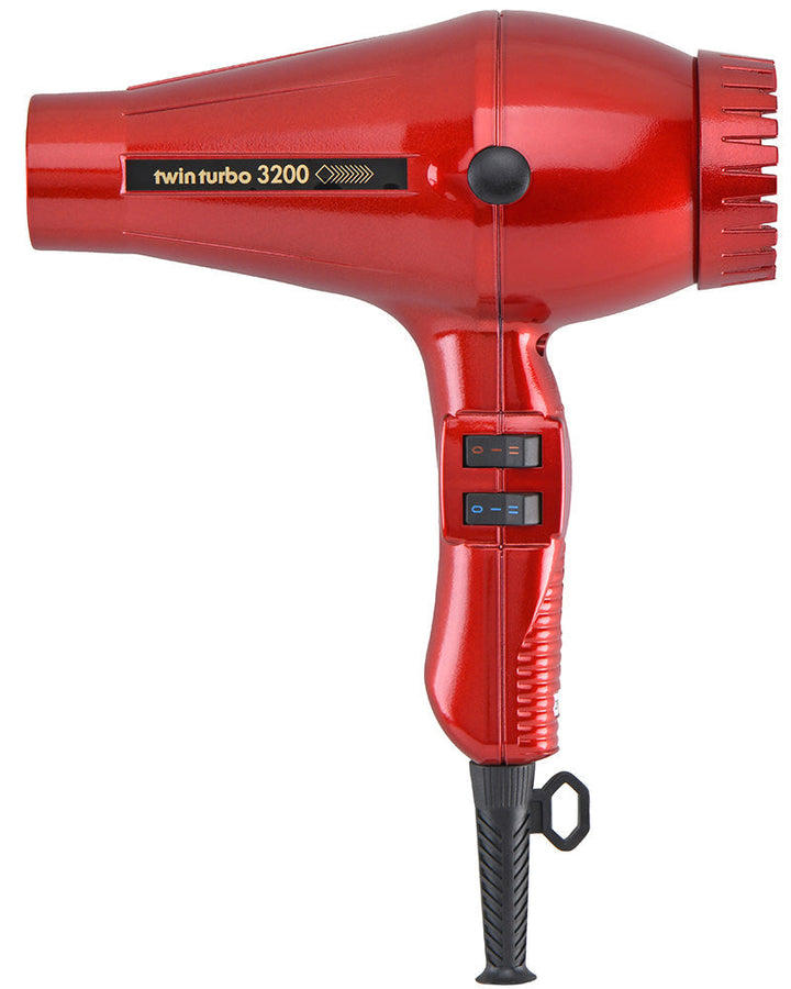 Turbo Power Twin Turbo 3200 Hair Dryer - Red
