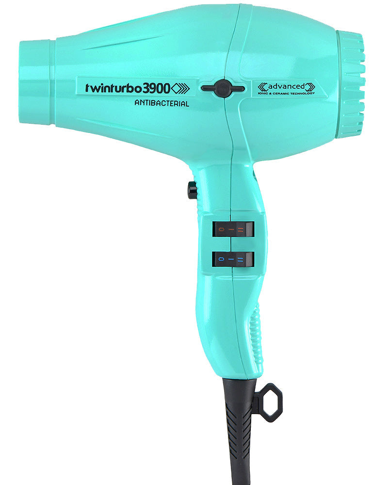 Turbo Power Twin Turbo 3900 Advanced Hair Dryer - Light Blue Emerald