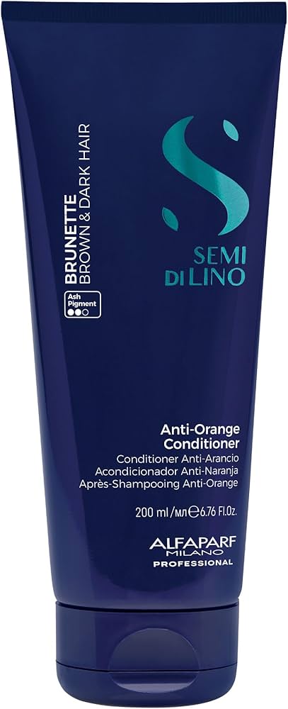 Alfaparf Milano Semi Di Lino Sublime Brunette Anti-Orange Conditioner 6.76 oz by Alfaparf Milano - Professional Hair Care
