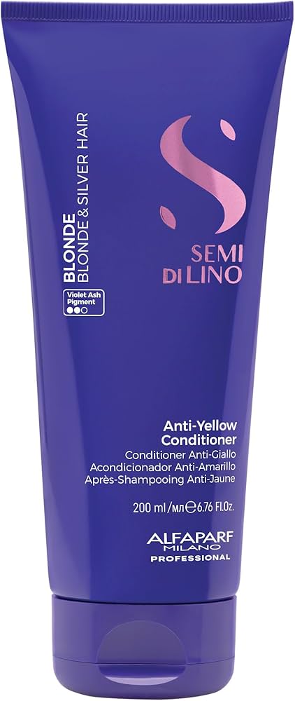 Alfaparf Milano Semi Di Lino Sublime Blonde Anti-Yellow Conditioner 6.76 oz by Alfaparf Milano - Professional Hair Care