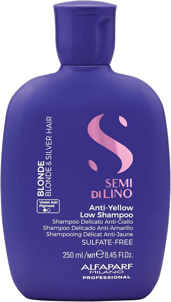 Alfaparf Semi Di Lino Sublime Blonde Anti-Yellow Low Shampoo 8.45 oz by Alfaparf Milano - Professional Hair Care
