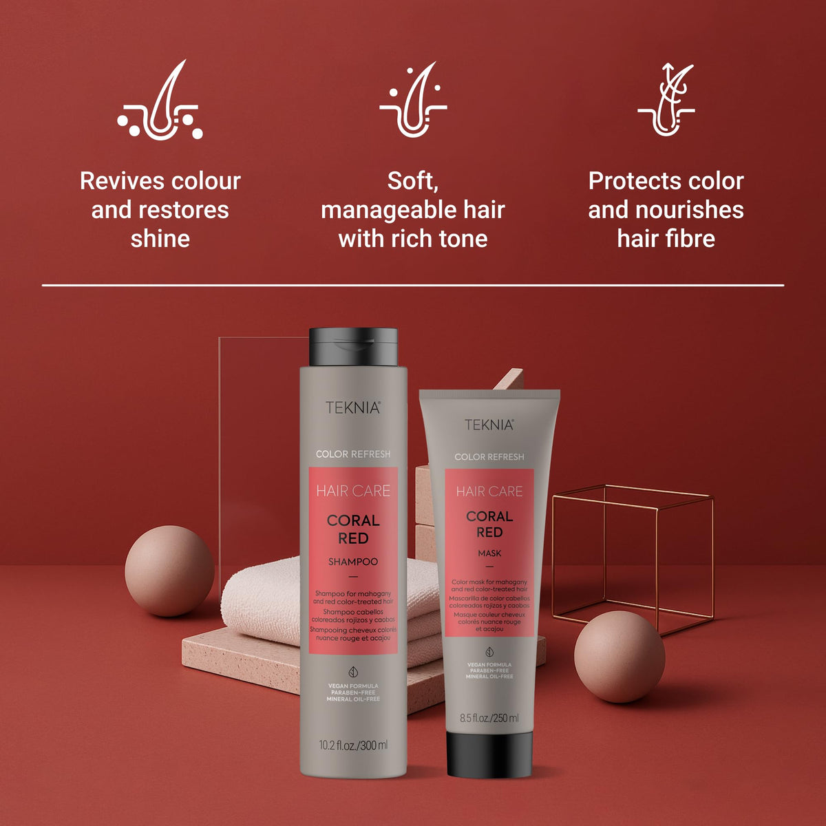 Lakme Lakme Color Refresh Retail Pack- Coral Red 300 ml