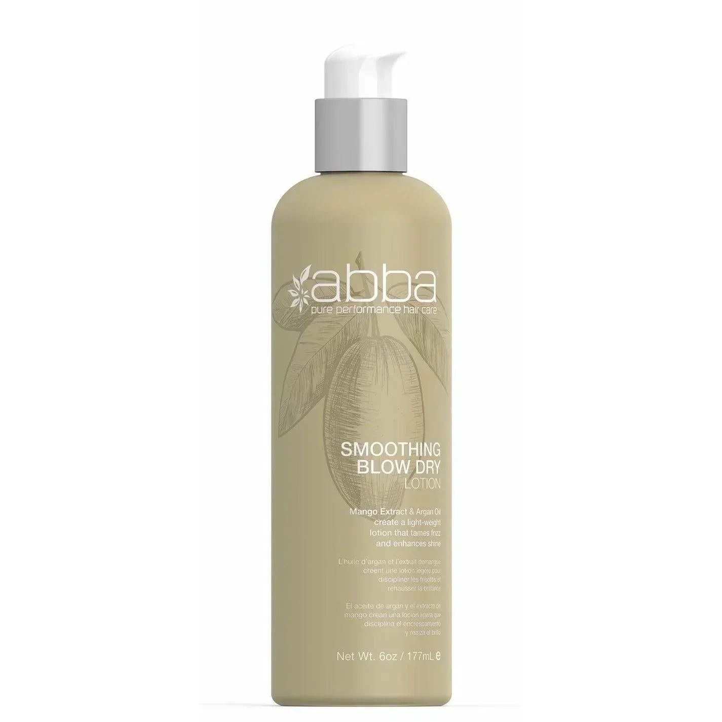 Abba Pure Style Smoothing Blow Dry Lotion 6 oz by Abba - Professional Hair Care