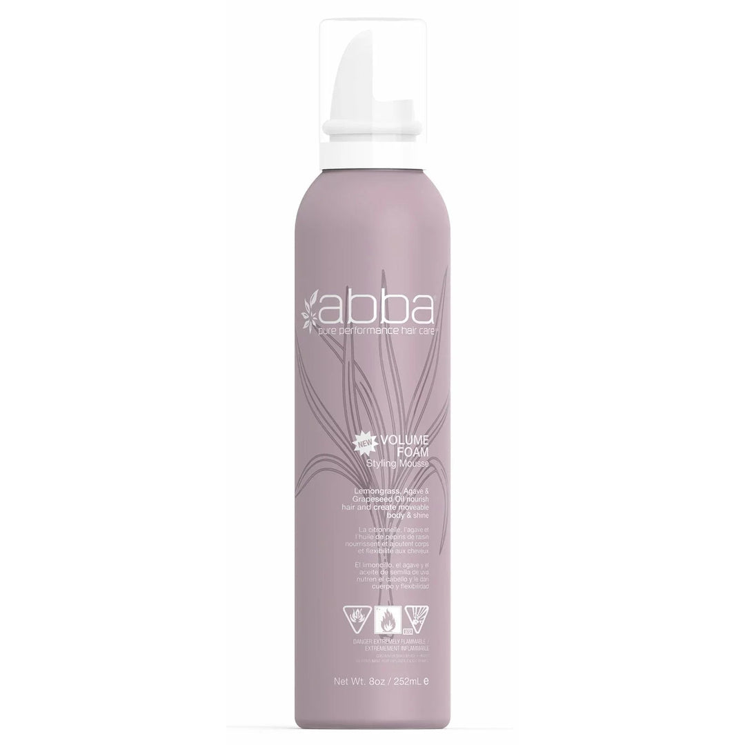 Abba Pure Style Volume Foam Styling Mousse, 8 oz-TheWarehouse.salon