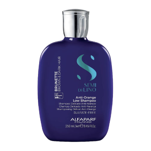 Alfaparf Milano Semi Di Lino Sublime Brunette Anti-Orange Low Shampoo 8.45 oz-The Warehouse Salon