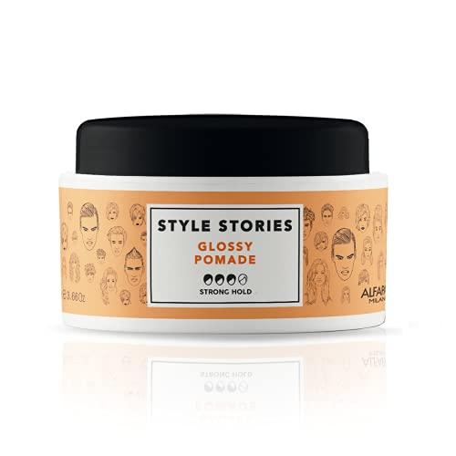 Alfaparf Milano Style Stories Glossy Pomade 3.66 oz by Alfaparf Milano - Professional Hair Care