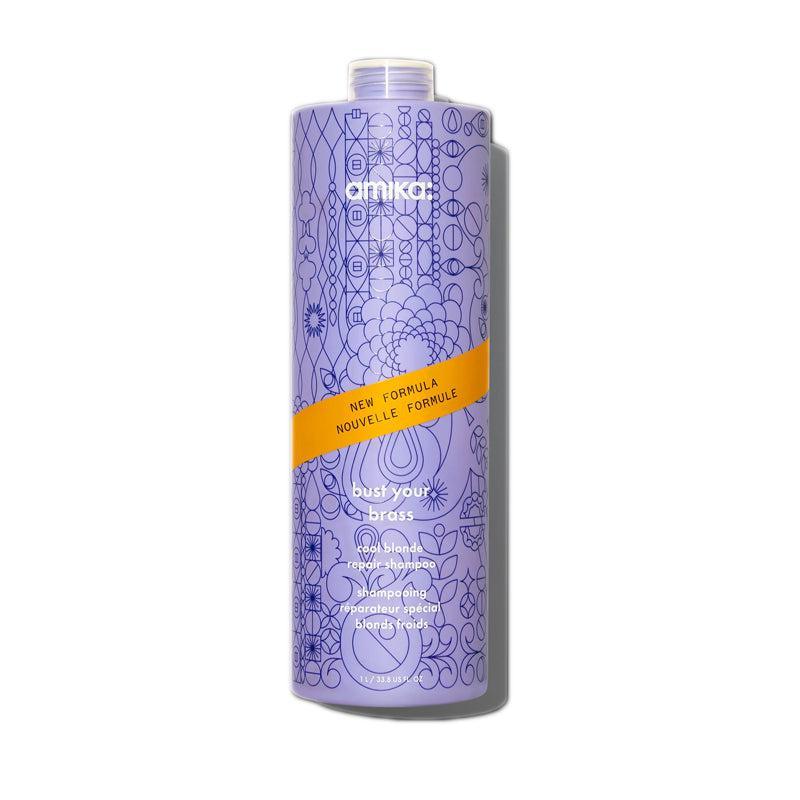 Amika Bust Your Brass Cool Blonde Repair Shampoo by Amika - Professional Hair Care
