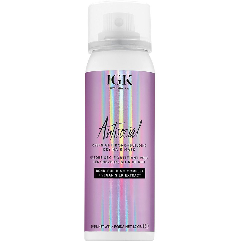 IGK ANTISOCIAL Overnight Bond-Building Dry Hair Mask 1.7oz-The Warehouse Salon