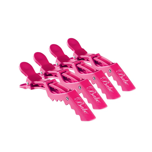 Babe Hair Clips - Pink 4 Pk - Default Title - Babe Hair Extensions