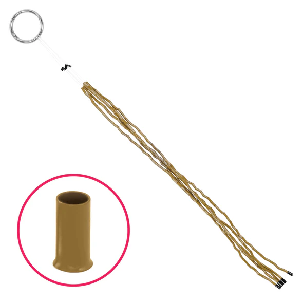 Babe Flare Quick Change Beads, 5 Strands of 25 - Caramel - Babe Hair Extensions