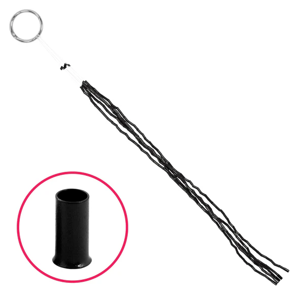 Babe Flare Quick Change Beads, 5 Strands of 25 - Licorice - Babe Hair Extensions