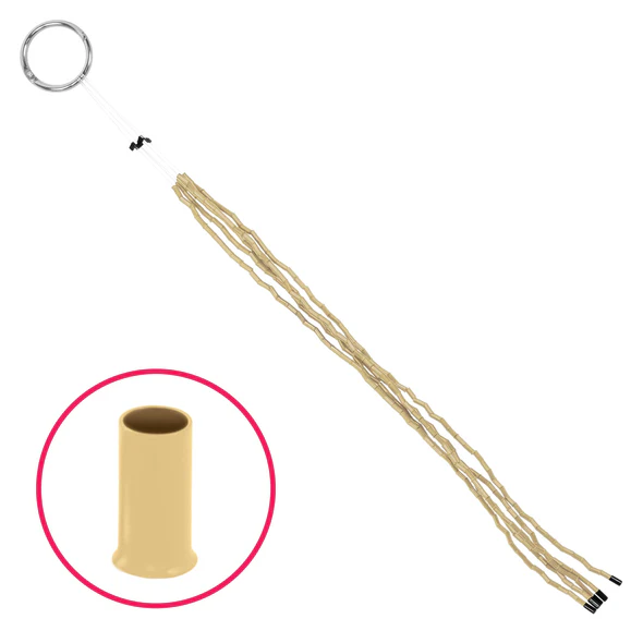 Babe Flare Quick Change Beads, 5 Strands of 25 - Vanilla - Babe Hair Extensions