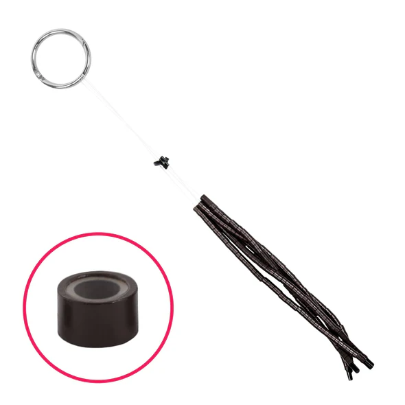 Babe Silicone Quick Change Beads, 5 Strands of 25 - Dark Chocolate - Default Title - Babe Hair Extensions