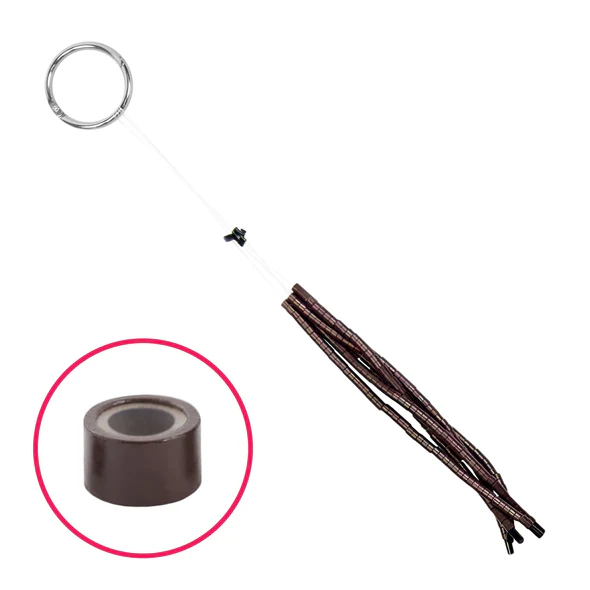 Babe Silicone Quick Change Beads, 5 Strands of 25 - Milk Chocolate - Default Title - Babe Hair Extensions