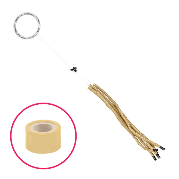 Babe Silicone Quick Change Beads, 5 Strands of 25 - Vanilla - Default Title - Babe Hair Extensions