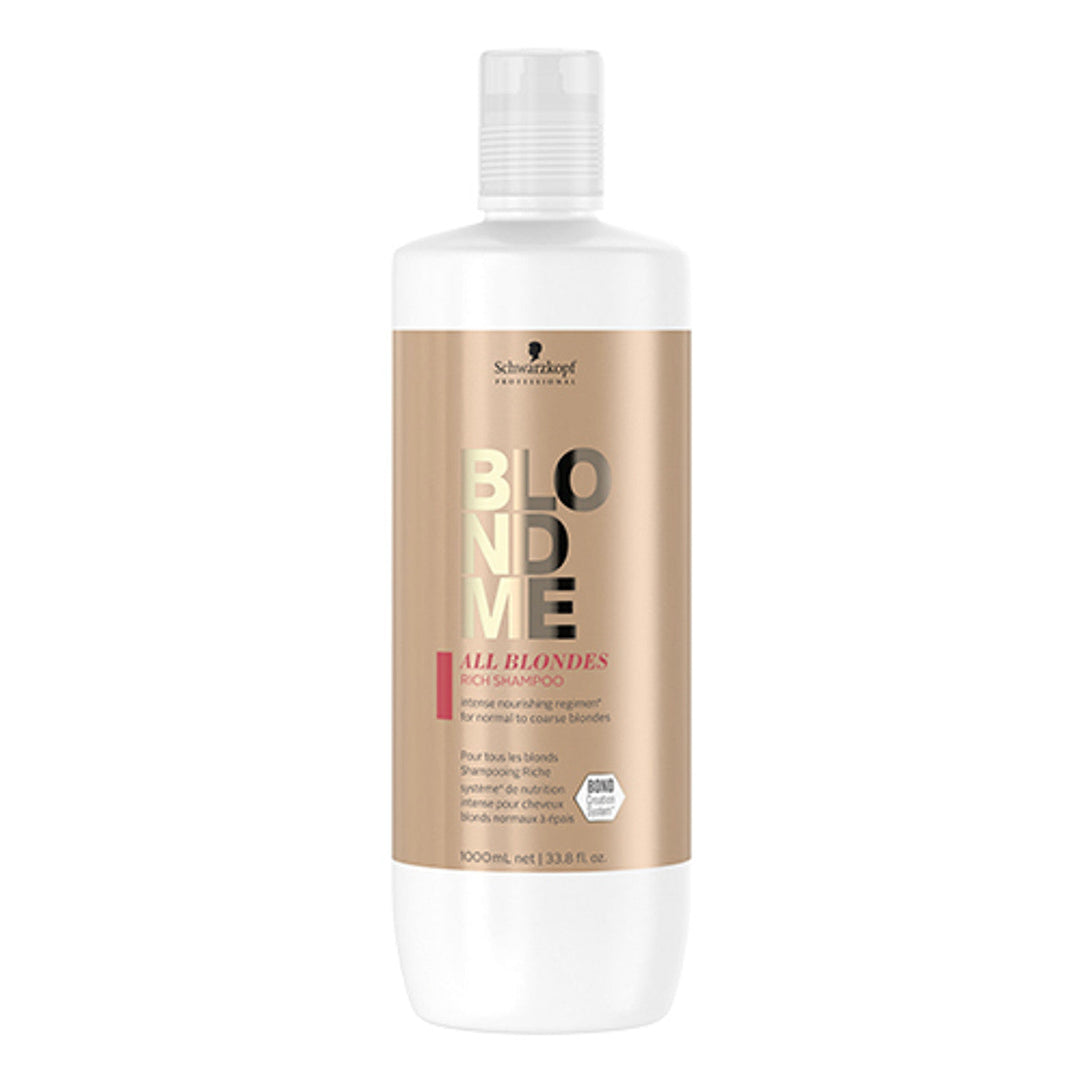 Schwarzkopf Blondme All Blondes Rich Shampoo 33.8oz-The Warehouse Salon