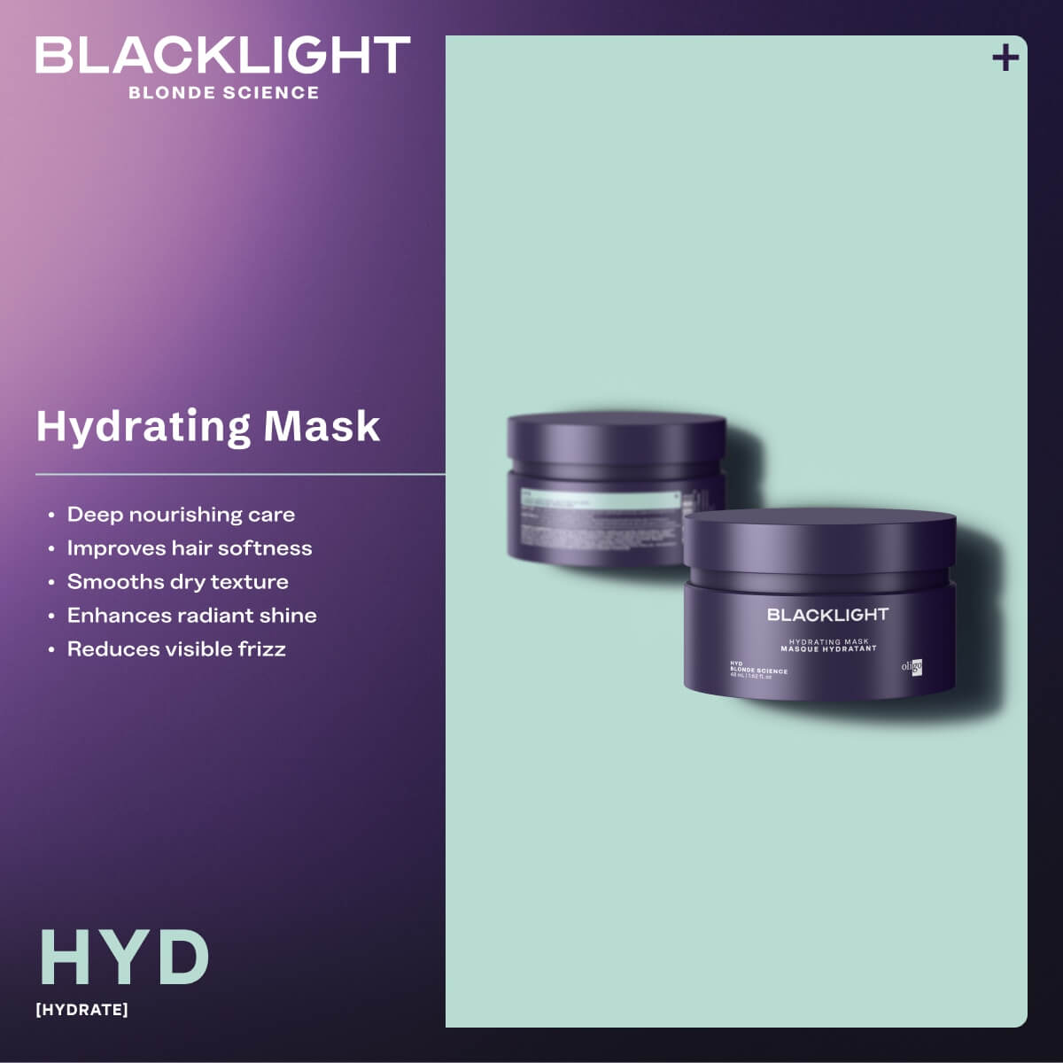 Oligo Oligo Blacklight Blonde Science HYD Mask 1.62oz
