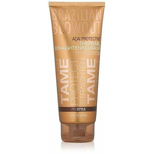 Brazilian Blowout Acai Protective Thermal Straightening Balm 8oz by Brazilian Blowout - Professional Hair Care