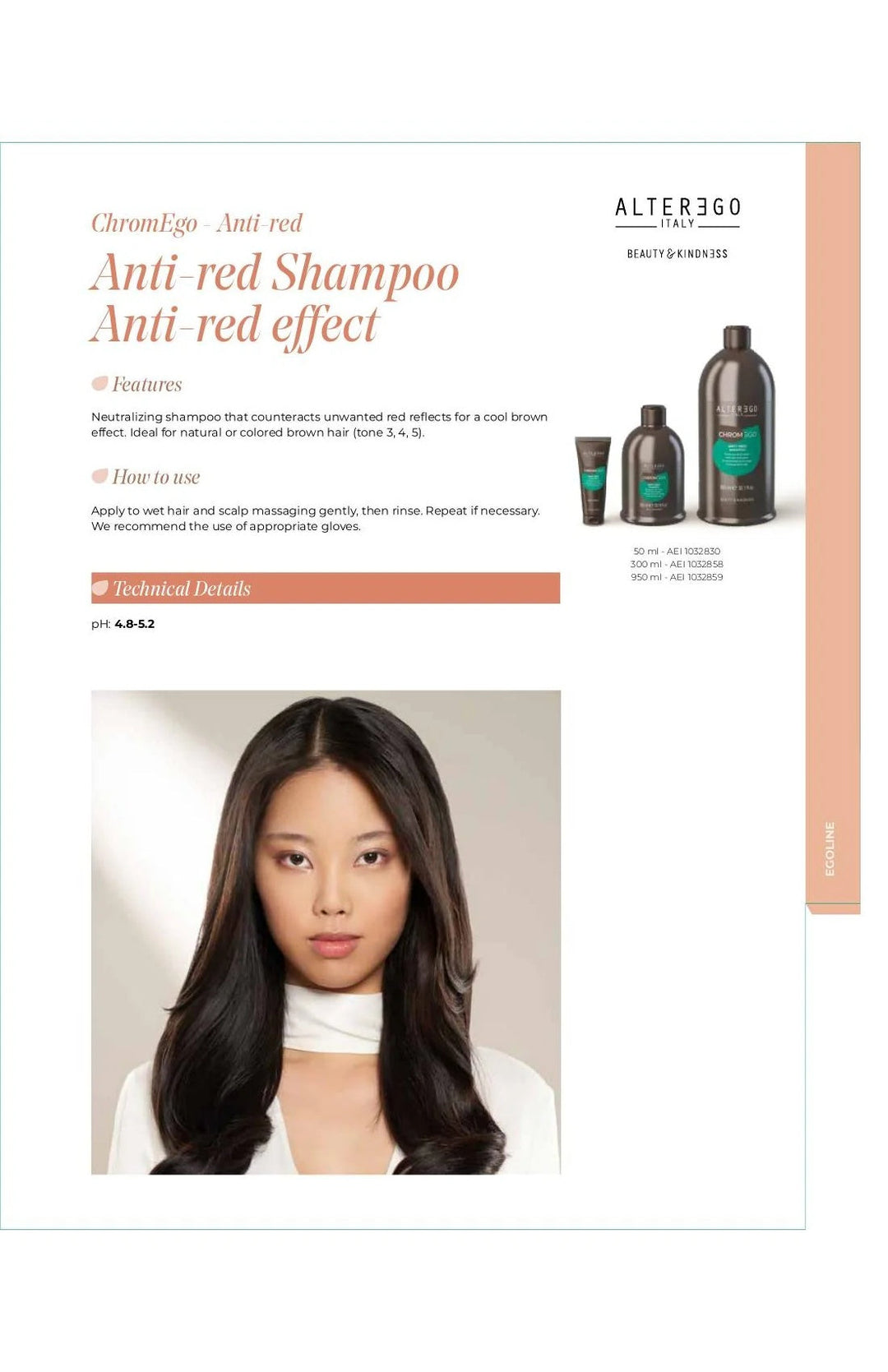 ALTER EGO AE ANTI RED SHAMPOO 10OZ - ALTER EGO | The Warehouse Salon