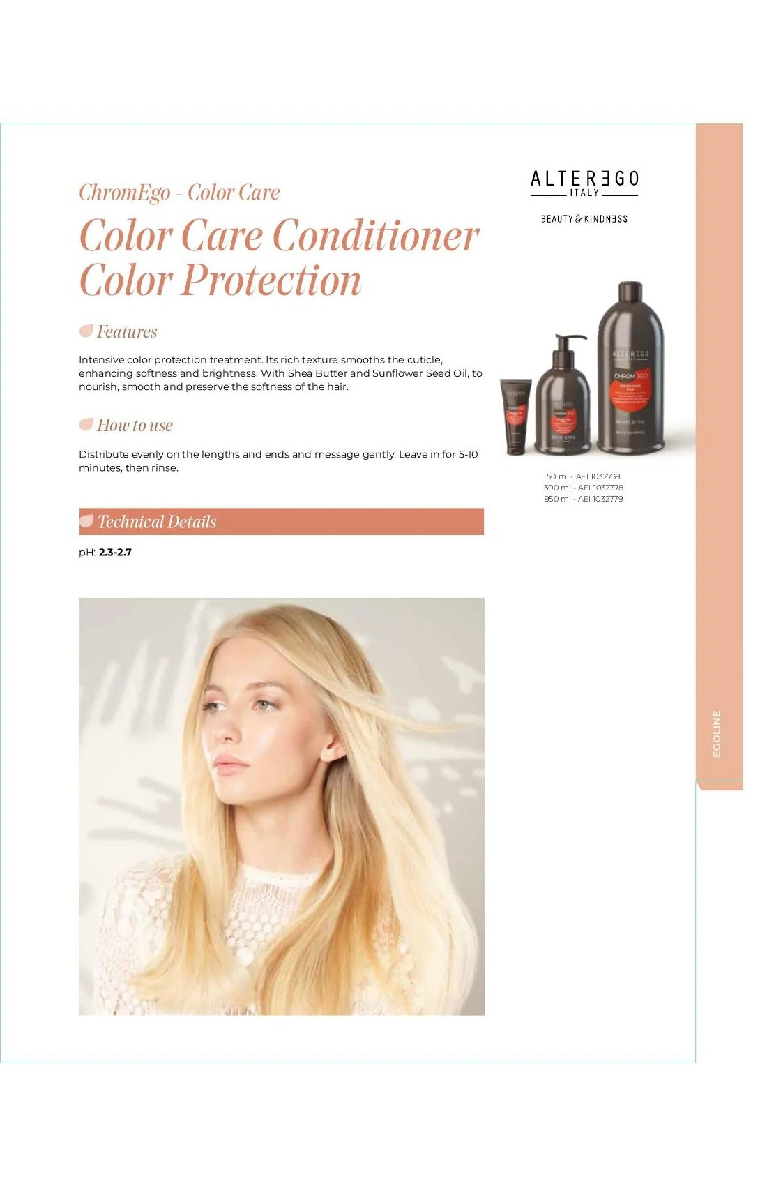 ALTER EGO AE CHROMEGO COLOR CARE PROTECT MASK 32.1OZ - ALTER EGO | The Warehouse Salon