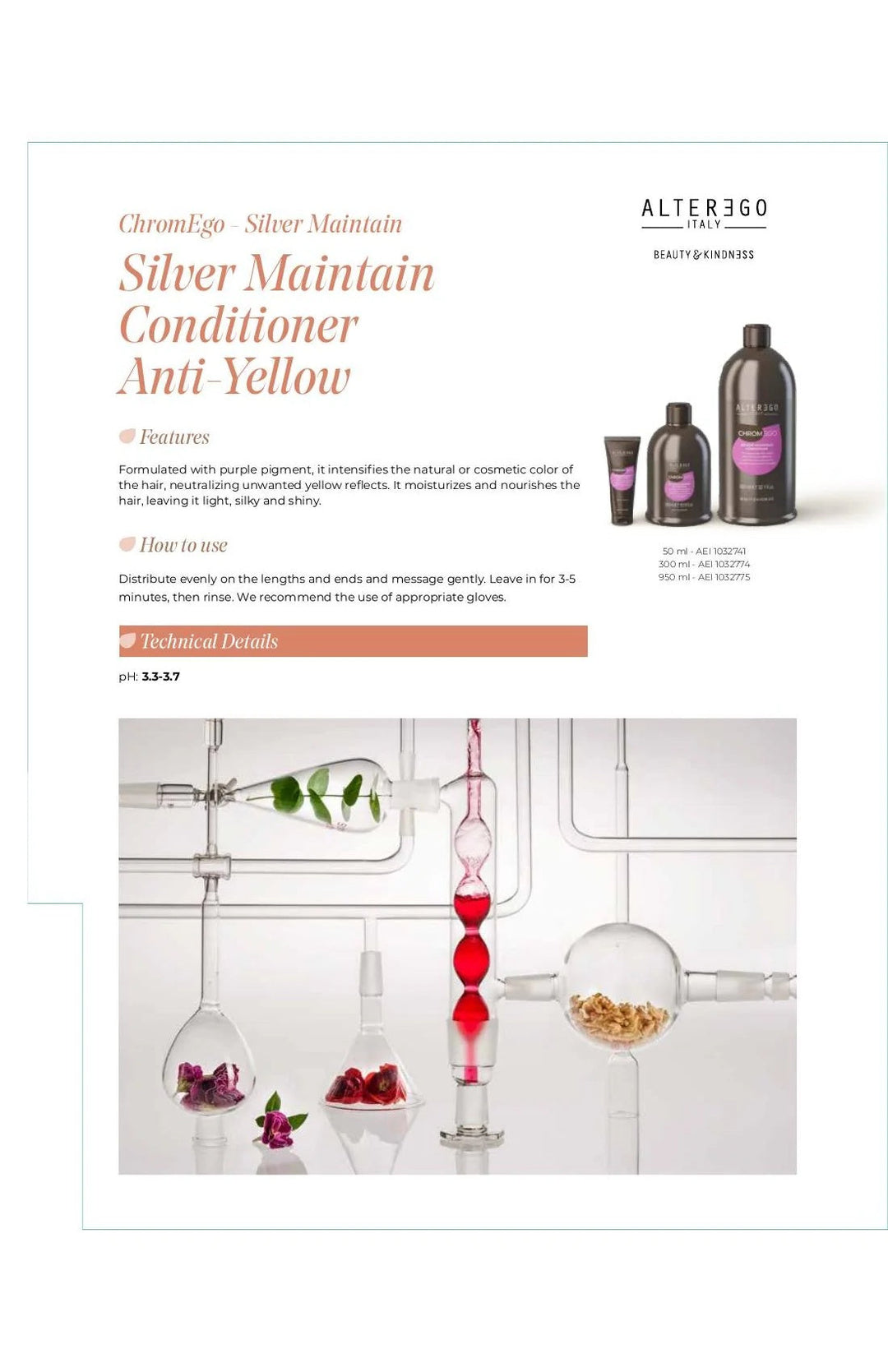 ALTER EGO AE CHROMEGO SILVER MAINTAIN CONDITIONER 1.69OZ - ALTER EGO | The Warehouse Salon