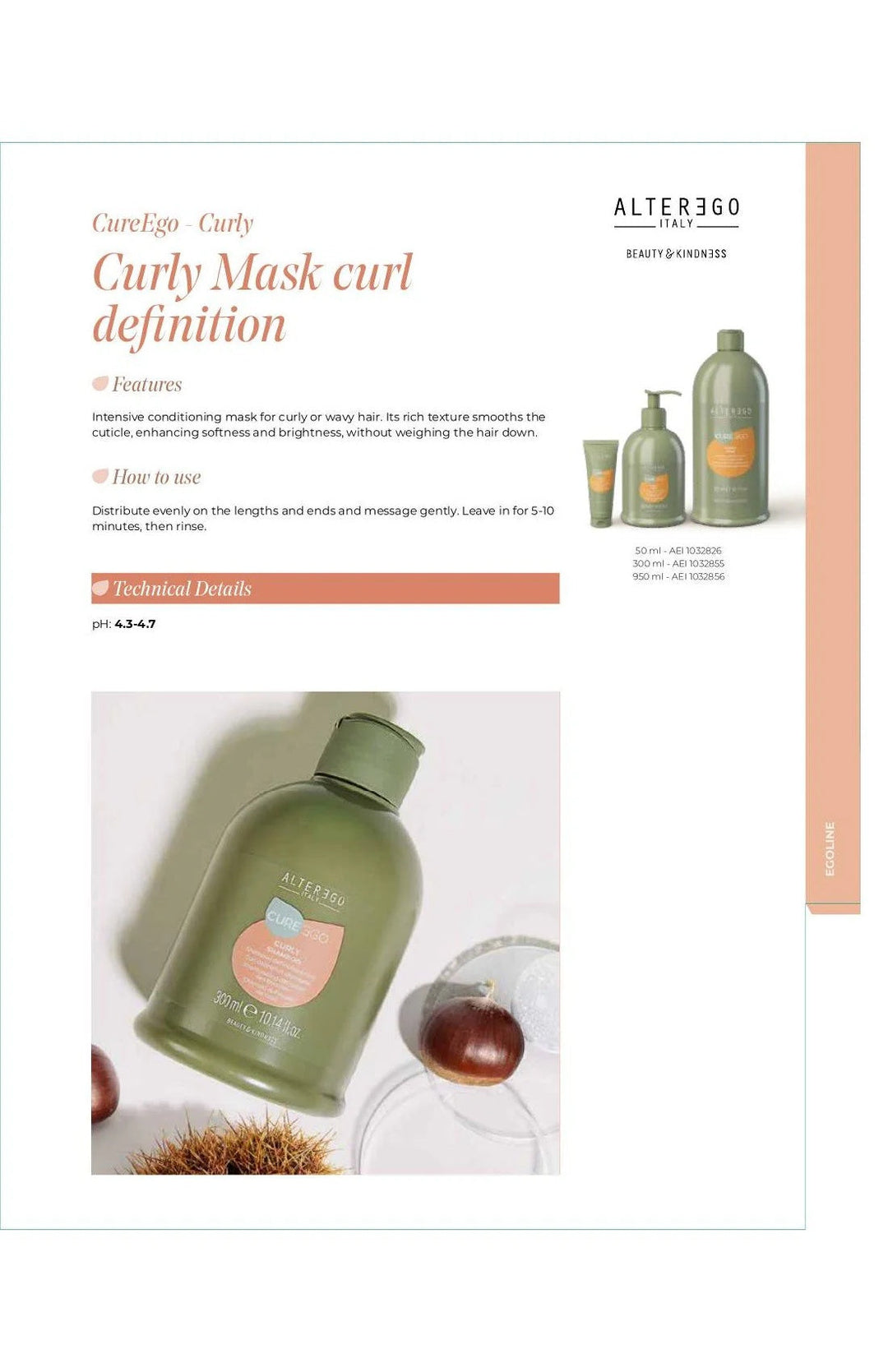 Alter Ego Curego Curly Mask