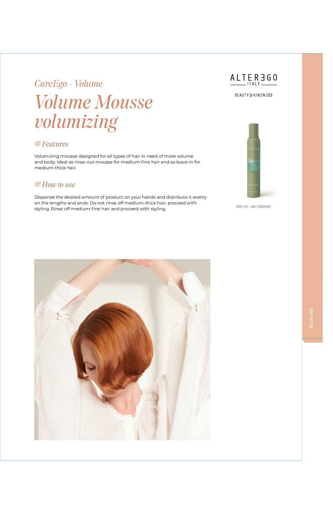 ALTER EGO AE BODIFYING ACTION MOUSSE 5.91 OZ - ALTER EGO | The Warehouse Salon