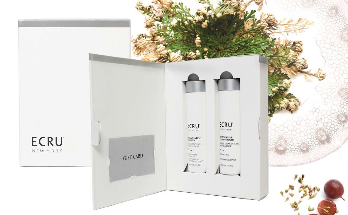 ECRU New York 2oz Shampoo & Conditioner with Gift Card by ECRU New York