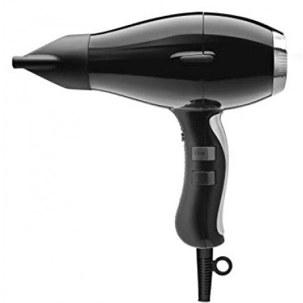 Elchim 3900 Healthy Ionic Dryer- Black/Silver-The Warehouse Salon