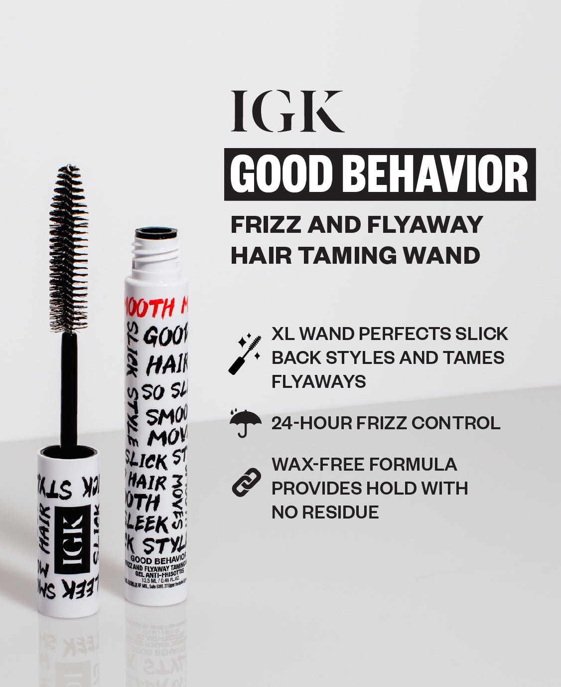 IGK Hair IGK Good Behavior Frizz & Flyaway Hair Taming Wand
