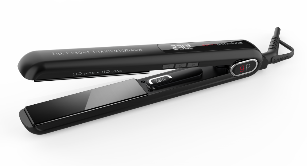 GAMA G-Evo Silk Chrome Titanium Flat Iron 0.8"