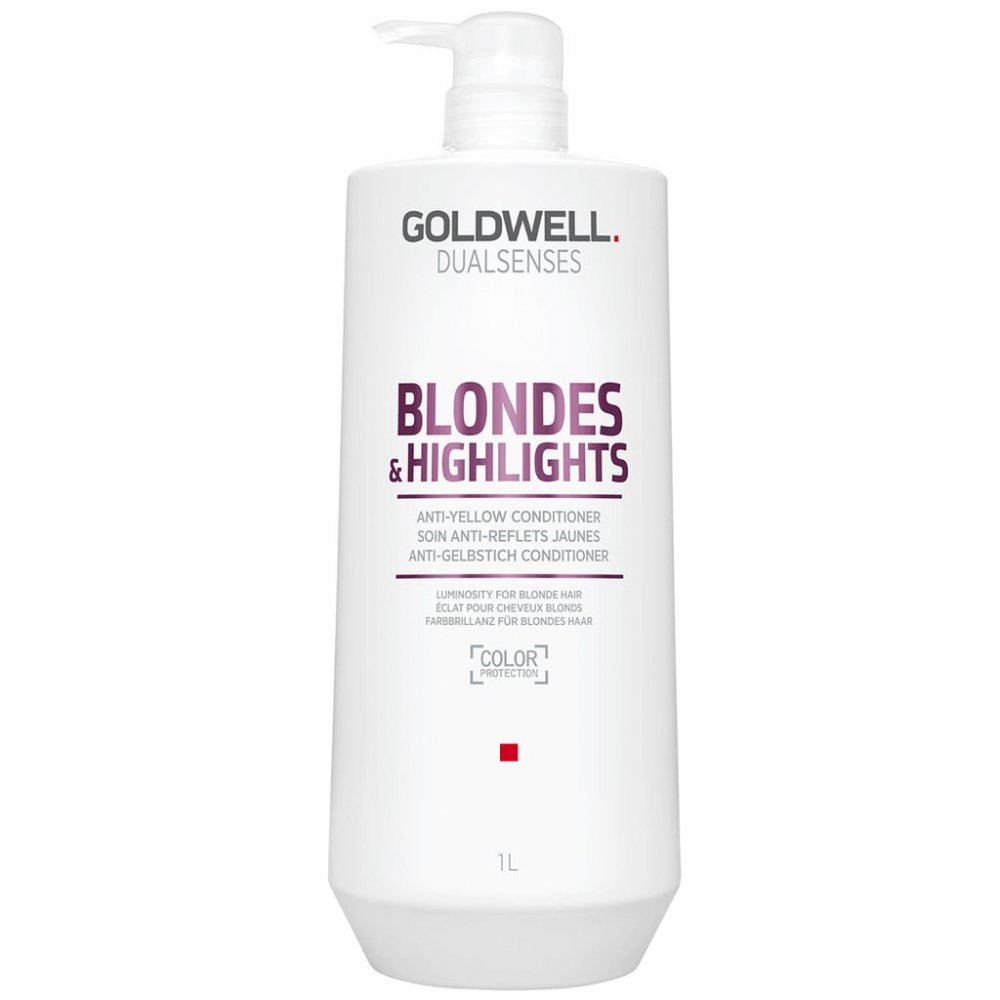 Goldwell DualSenses Blonde & Highlights Anti-Yellow Conditioner-The Warehouse Salon