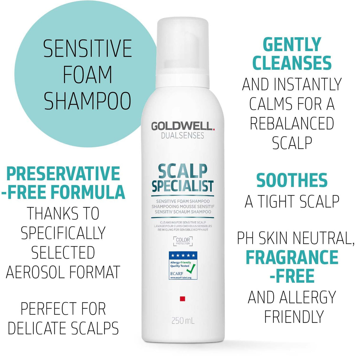 Goldwell Goldwell DualSenses Scalpspecialist Sensitive Foam Shampoo, 8.5oz