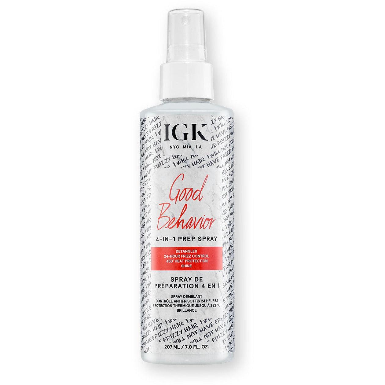 IGK GOOD BEHAVIOR 4-in-1 Prep Spray 7oz by IGK Hair - Professional Hair Care